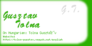 gusztav tolna business card